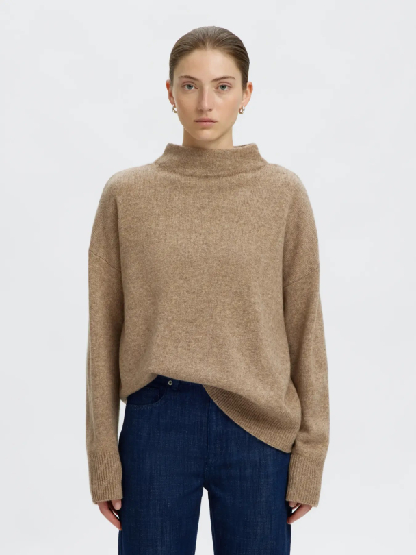 SLWGRY LS Knit T-Neck - Delicioso Stripes - Image 2
