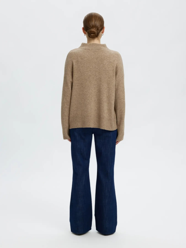 SLWGRY LS Knit T-Neck - Delicioso Stripes - Image 3