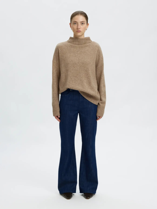 SLWGRY LS Knit T-Neck - Delicioso Stripes - Image 4