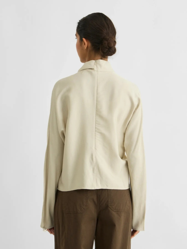 Roucasy High Neck Top - Pelican - Image 4
