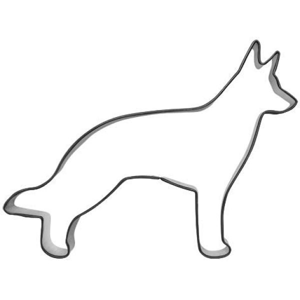 Utstikker Hund Schæfer 10,5 x 8 cm