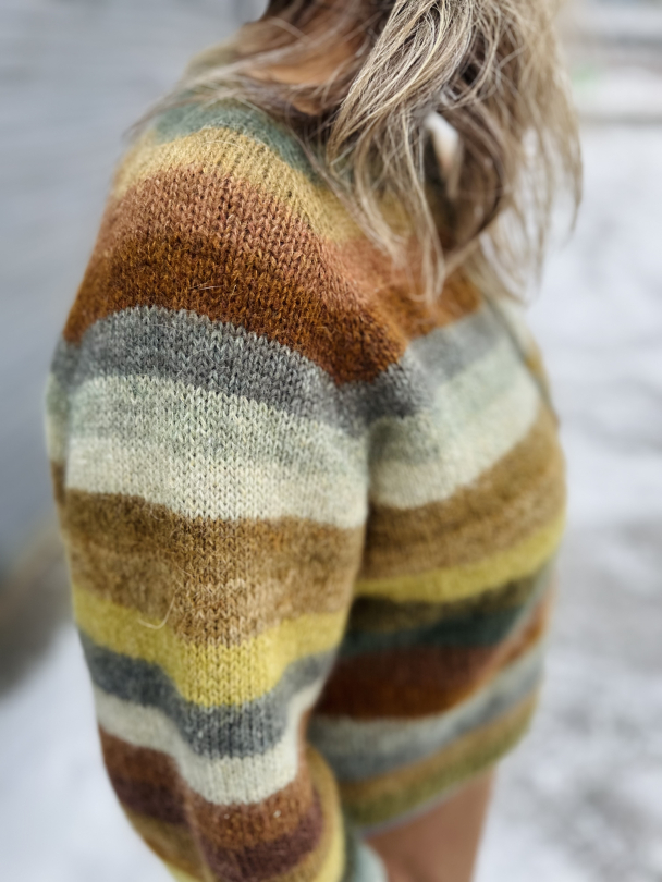 Wiola Stripe Cardigan Materialpakke - Image 4
