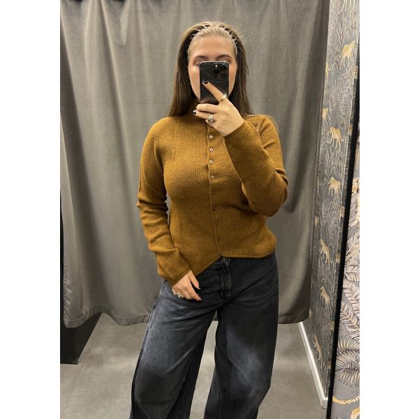 Petra High Neck Cardigan