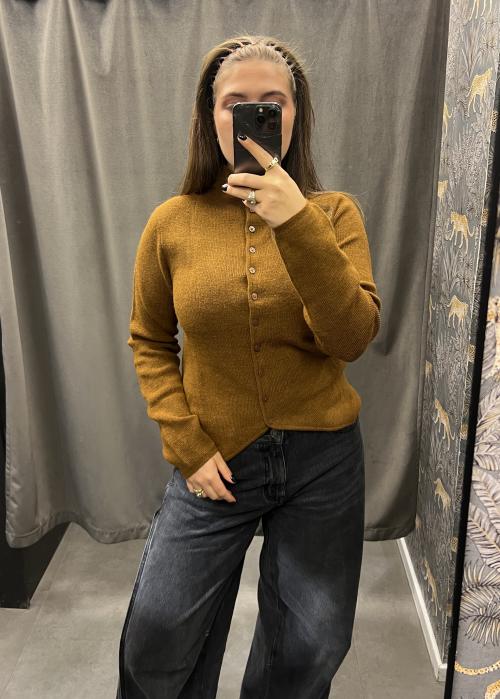 Petra High Neck Cardigan