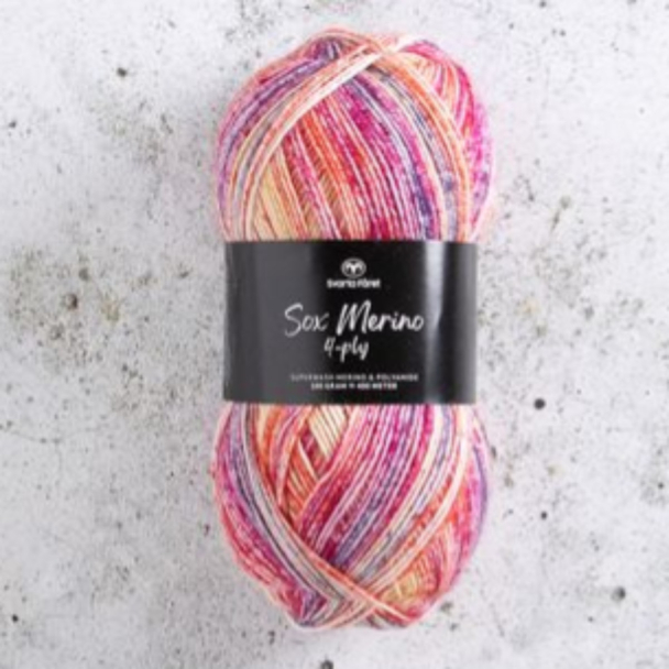 Sox Merino 4 ply 100g Pulp Fiction