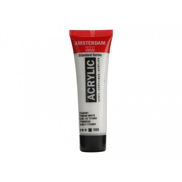 Amsterdam Standard 20ml – 105 Titanium white