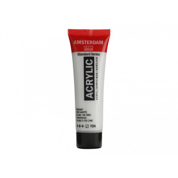 Amsterdam Standard 20ml – 104 Zinc white