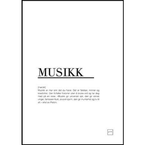 Musikk 30x40