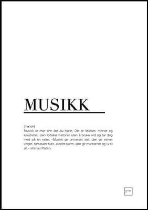 Musikk 30x40