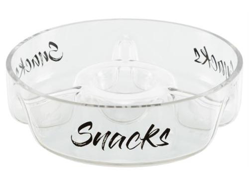 Skål i glass, Snacks, rund