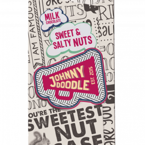 Johnny Doodle Melkesjokolade med salt honning og ristede nøtter