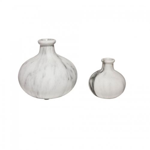 VASE MARMORFINISH LAV MEDIUM