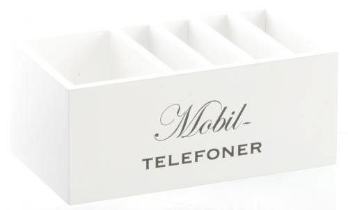 BOKS TIL MOBILTELEFONER HVIT