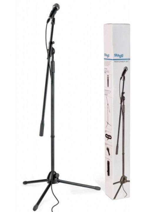 VOKALPAKKE STAGG MIKROFON, STATIV OG KABEL