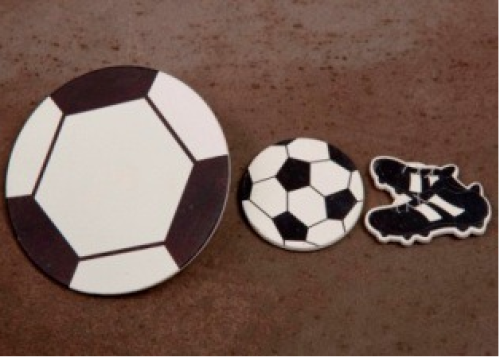 FINÉR FOTBALL MED KLYPE 6,5CM 6STK