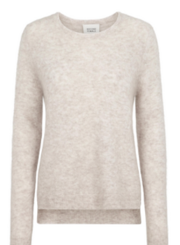 Brook Knit New O-Neck- Brazillian sand - Image 2